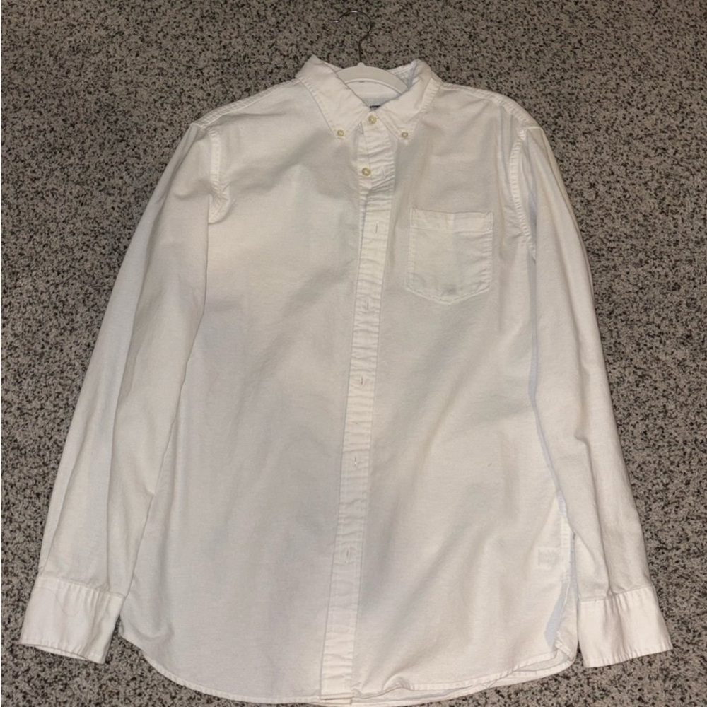 Sonoma White Casual Button Down Shirt